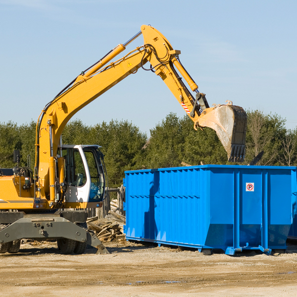 can i choose the location where the residential dumpster will be placed in Treasure Lake